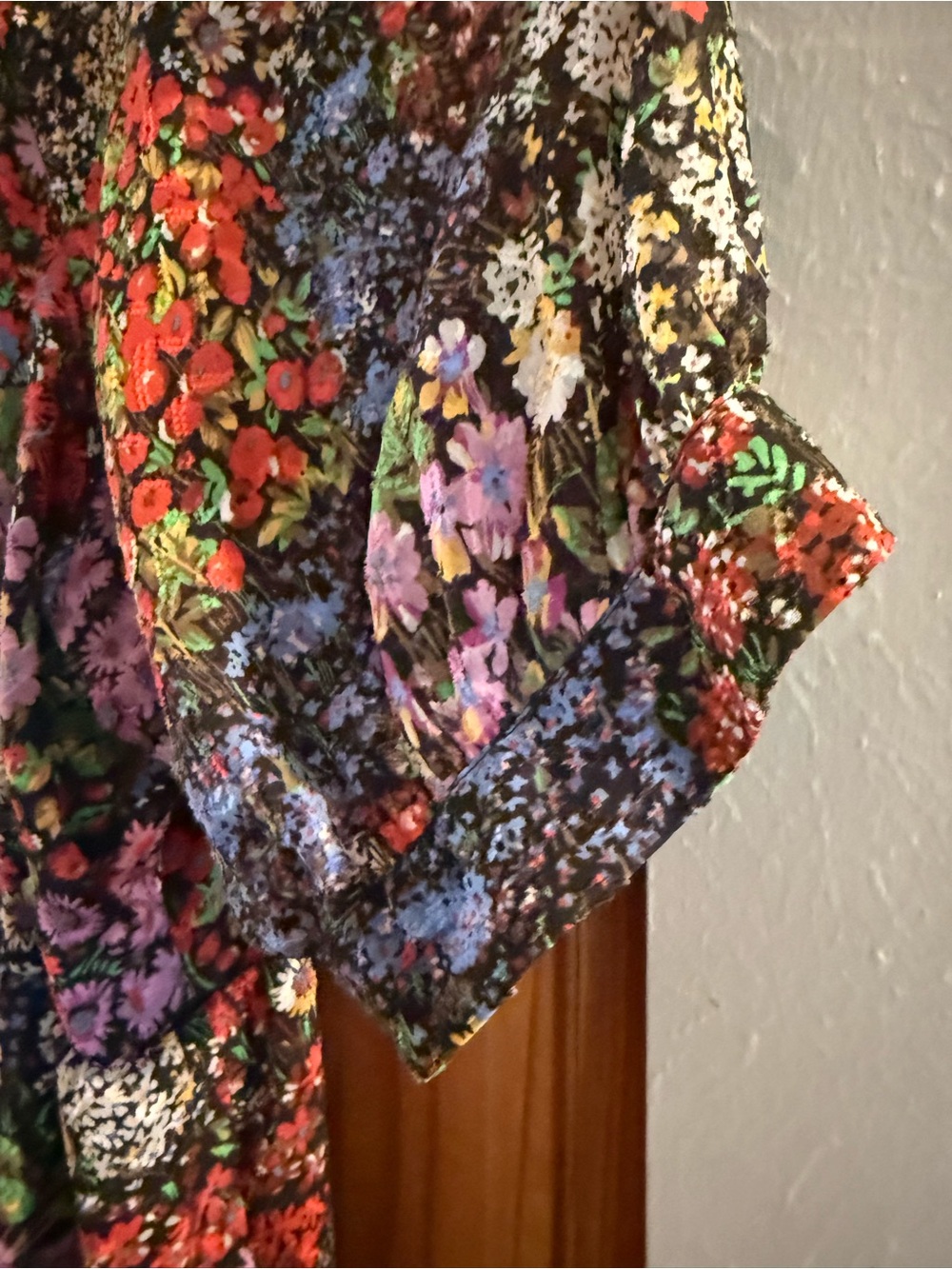 Maeve by Anthropologie Black Floral Midi Dress - Picture 5 of 6